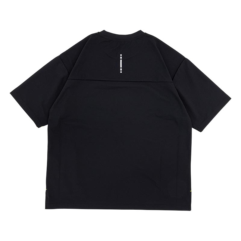 メンズ ドットメッシュ半袖Tシャツ ブラック
