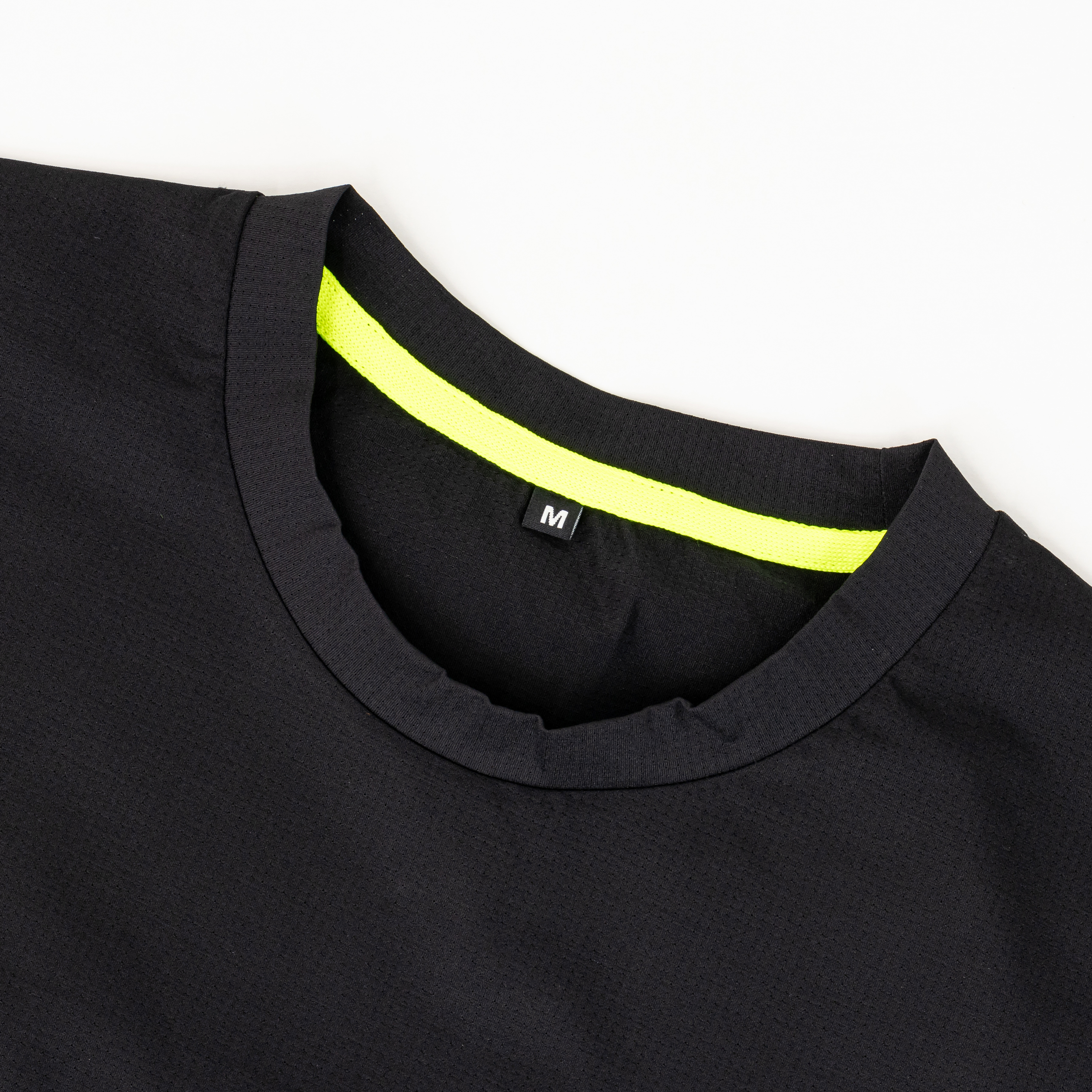 メンズ ドットメッシュ半袖Tシャツ ブラック