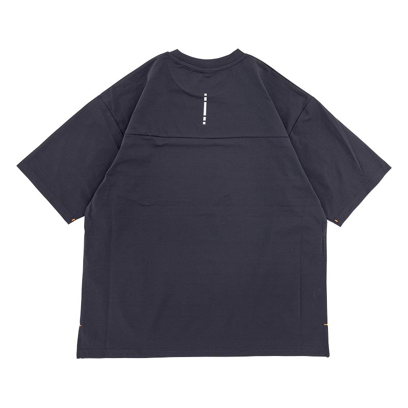 メンズ ドットメッシュ半袖Tシャツ チャコール