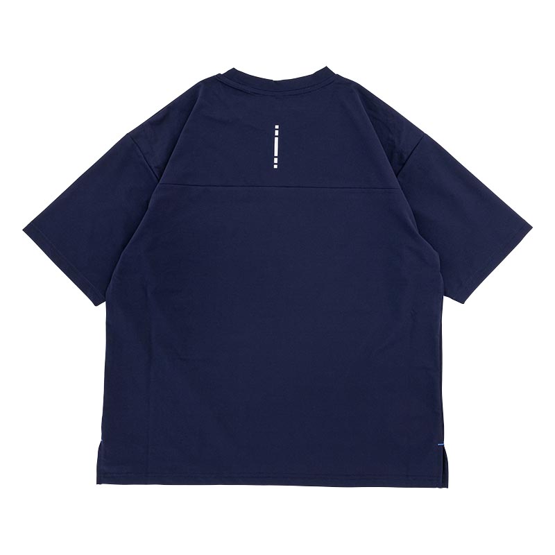 メンズ ドットメッシュ半袖Tシャツ ネイビー