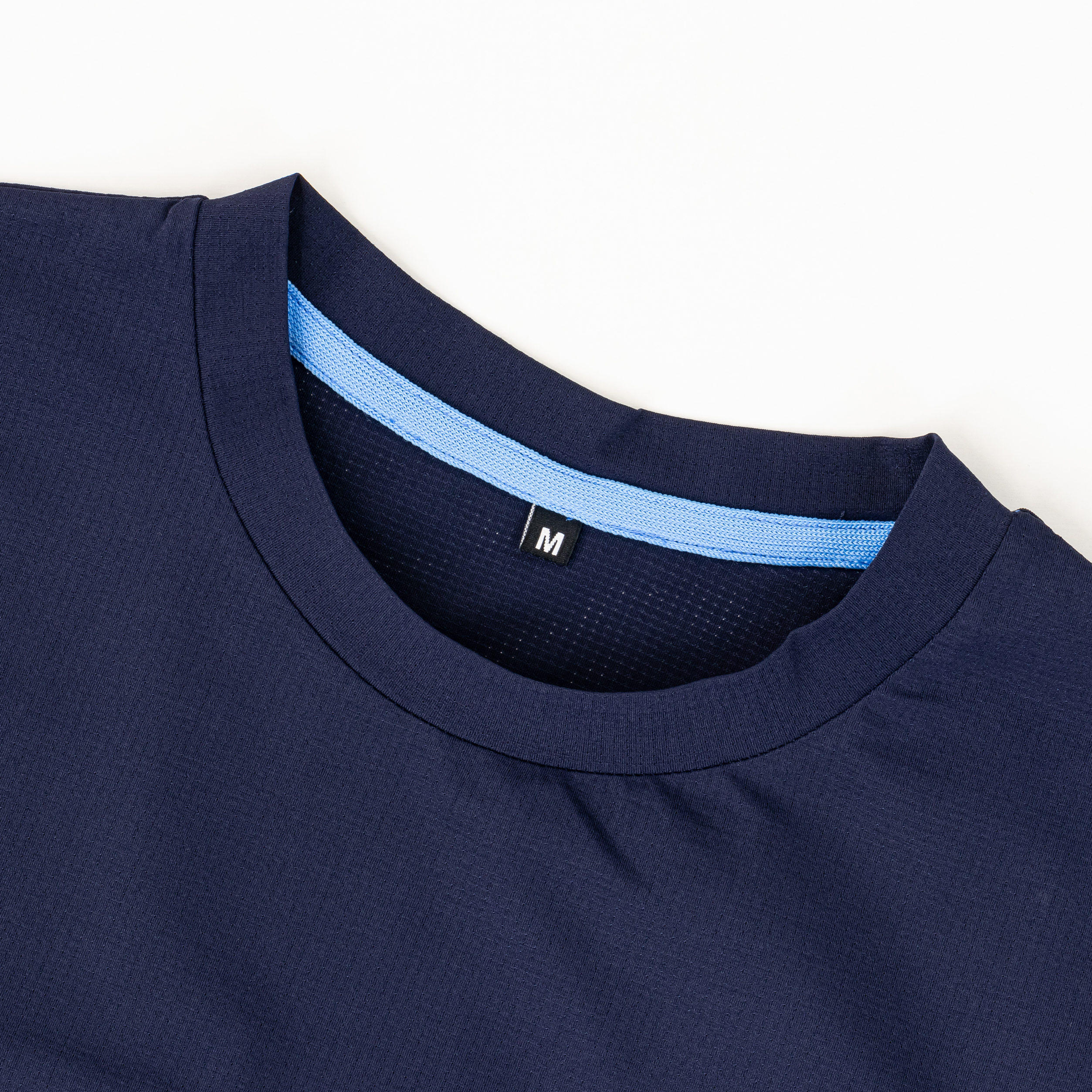 メンズ ドットメッシュ半袖Tシャツ ネイビー