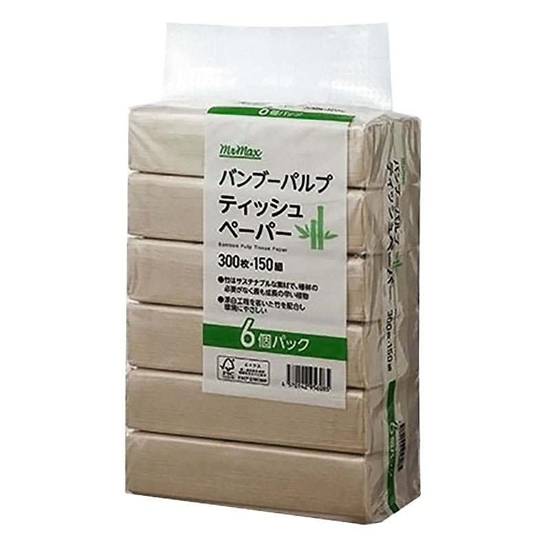 バンブーパルプティッシュ 150組×6P