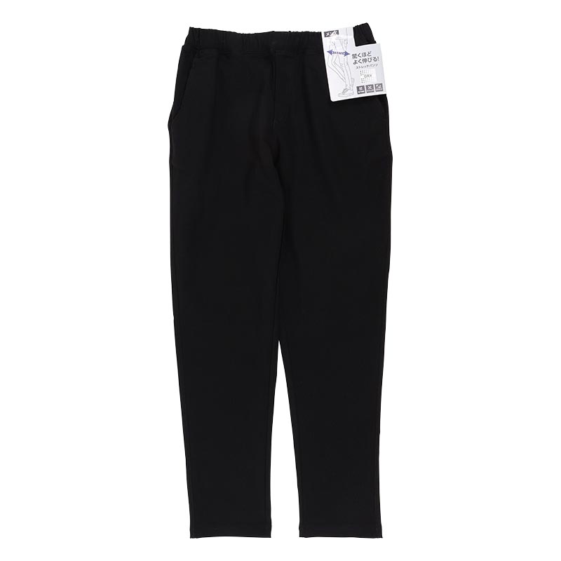 メンズ ストレッチロングパンツ ブラック