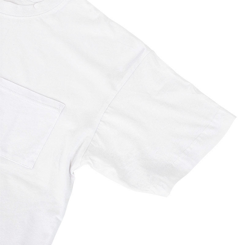 メンズ ポケット付き 半袖Tシャツ ホワイト