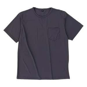 メンズ 冷感半袖Tシャツ チャコール