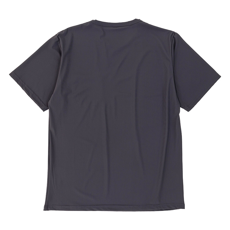 メンズ 冷感半袖Tシャツ チャコール