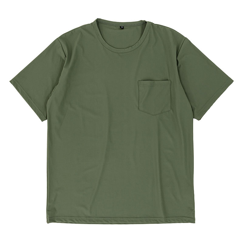 メンズ 冷感半袖Tシャツ カーキ