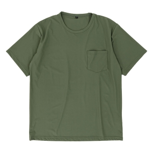 メンズ 冷感半袖Tシャツ カーキ