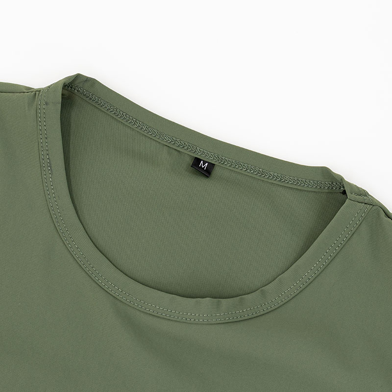 メンズ 冷感半袖Tシャツ カーキ