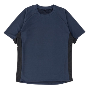 メンズ 汗じみ防止 半袖Ｔシャツ ネイビー