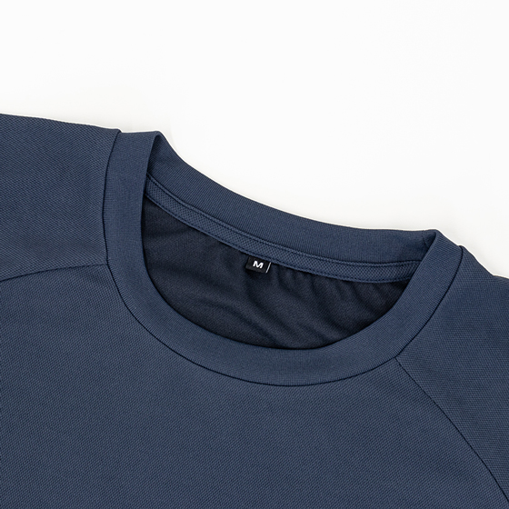 メンズ 汗じみ防止 半袖Ｔシャツ ネイビー