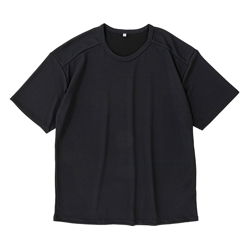 レディース 汗じみ防止 半袖Ｔシャツ ブラック