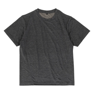 メンズ DRY メッシュTシャツ(クルーネック)杢チャコール