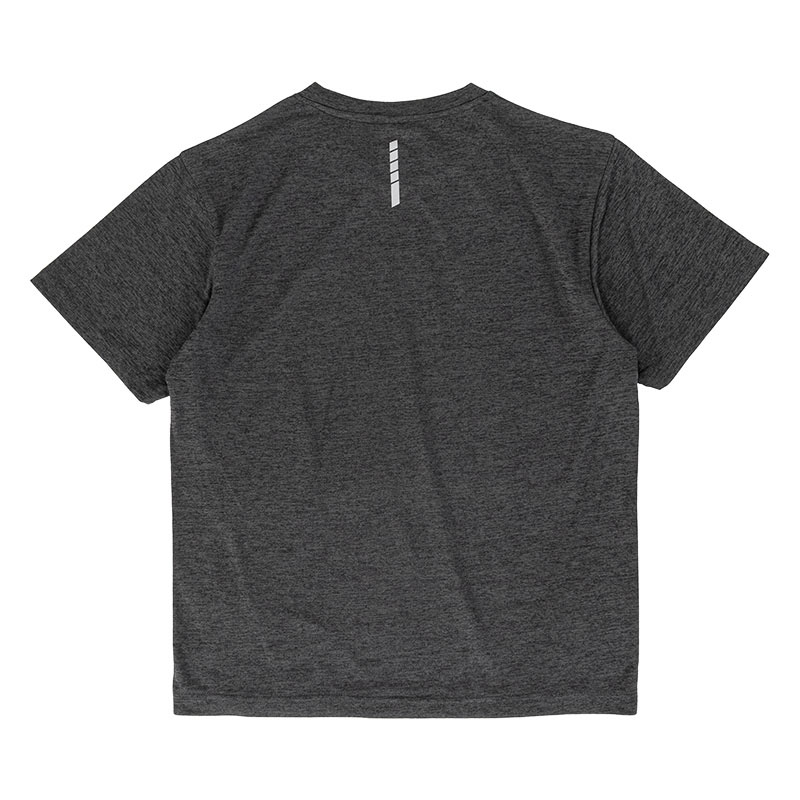 メンズ DRY メッシュTシャツ(クルーネック)杢チャコール