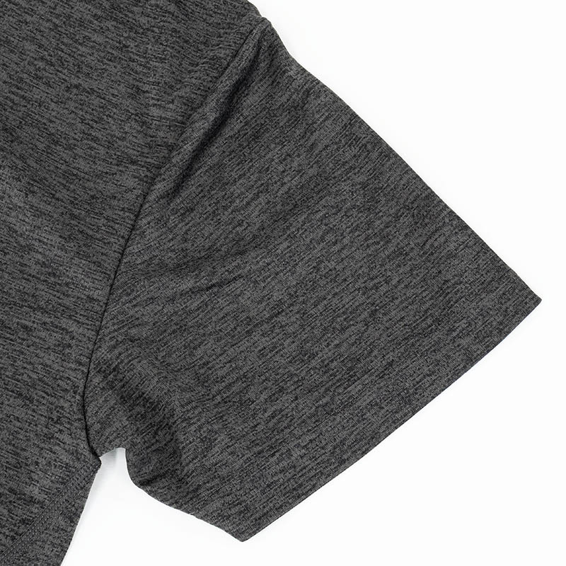 メンズ DRY メッシュTシャツ(クルーネック)杢チャコール