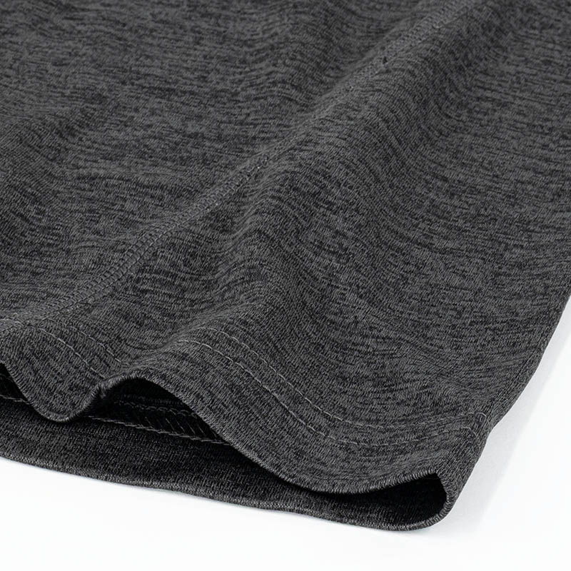 メンズ DRY メッシュTシャツ(クルーネック)杢チャコール