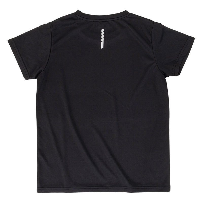 レディース DRY メッシュ半袖Tシャツ(クルーネック)ブラック