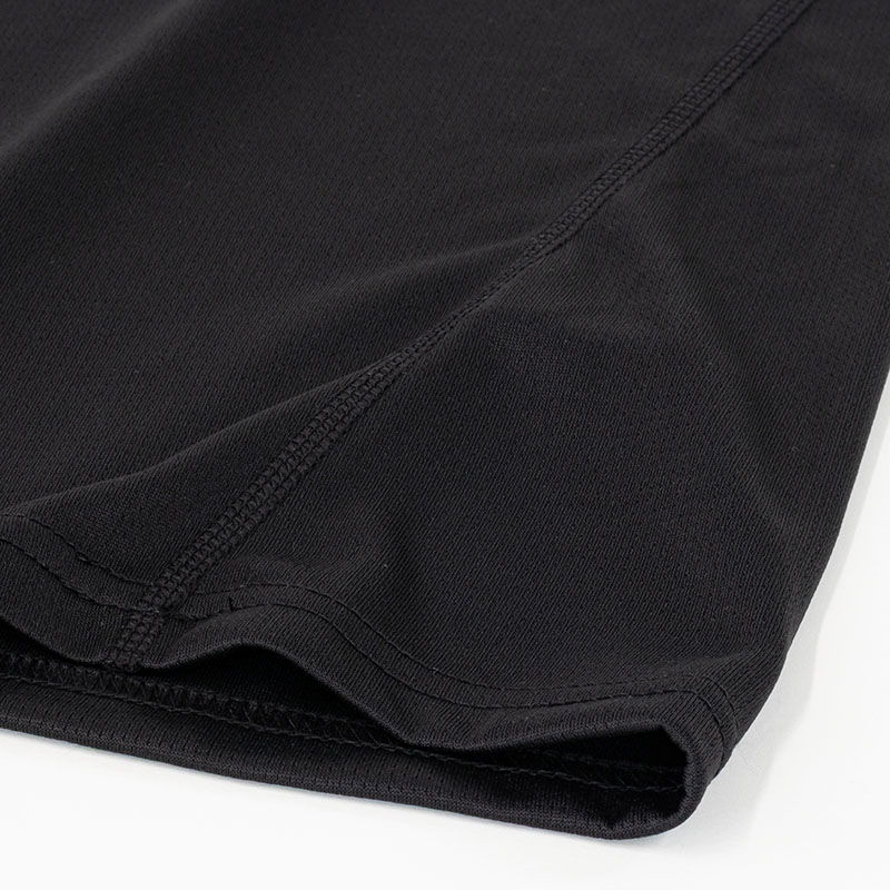 レディース DRY メッシュ半袖Tシャツ(クルーネック)ブラック