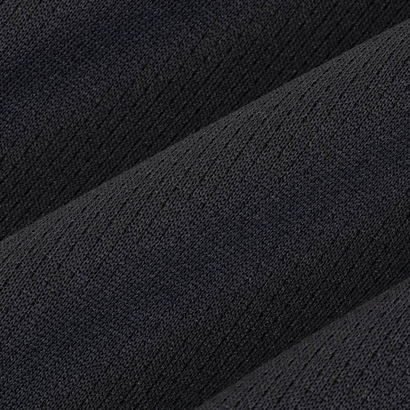 レディース DRY メッシュ半袖Tシャツ(クルーネック)ブラック