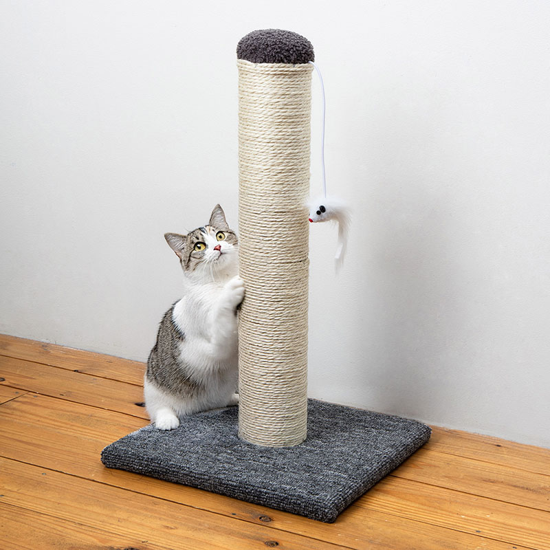 猫のつめとぎ 2段ポール 30×30×50cm
