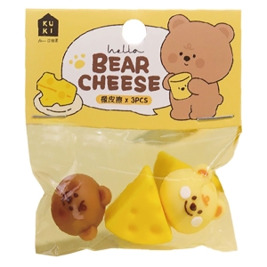 消しゴムセット チーズベア 3個入