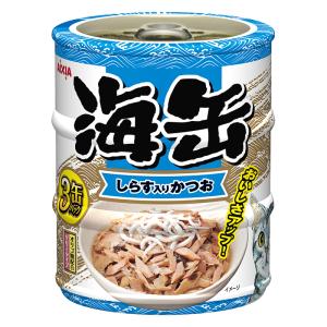 海缶ミニ しらす入りかつお 60g×3缶