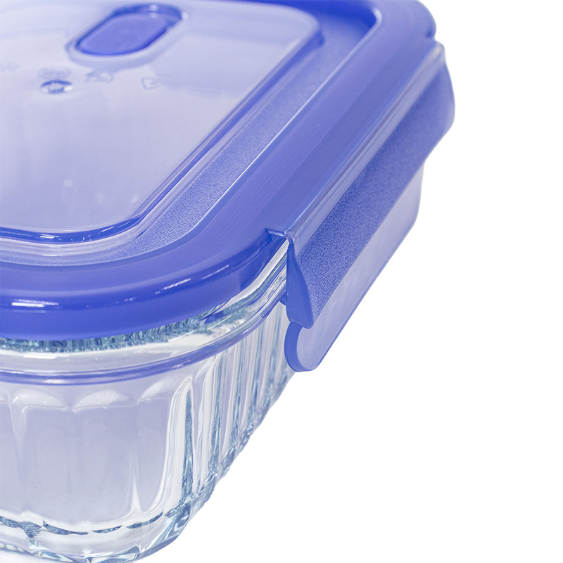保存容器 耐熱ガラス バルブ付 長方形 350ml