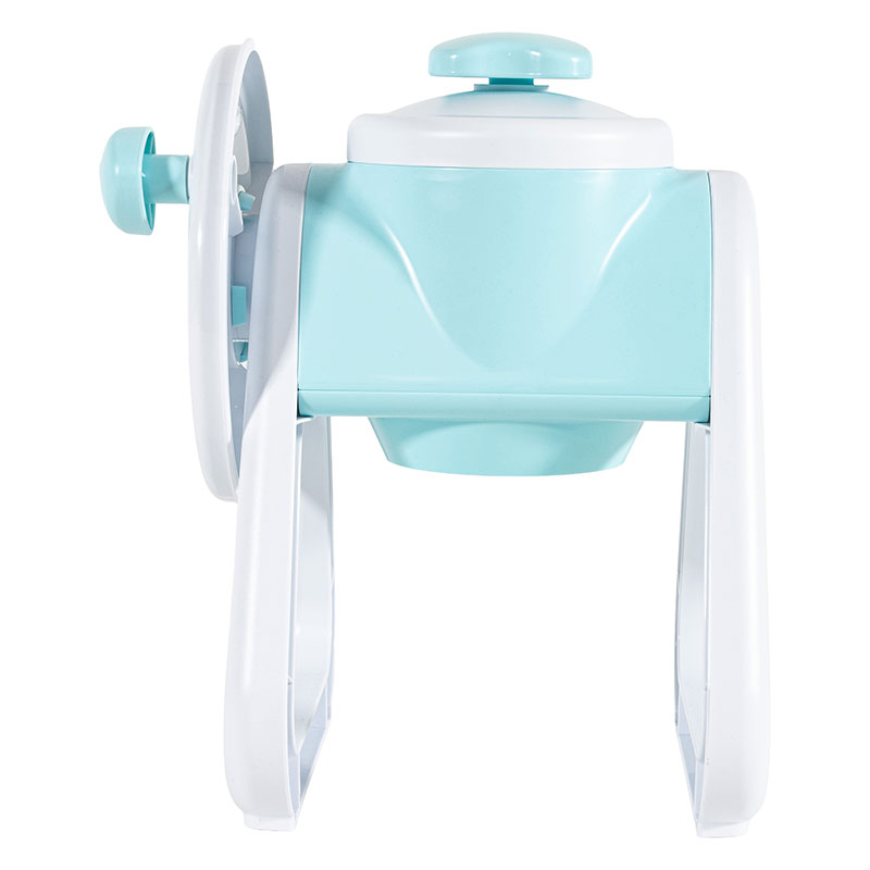 涼家 手動 かき氷器 シャリっとふわっとタイプ 製氷カップ付 ブルー