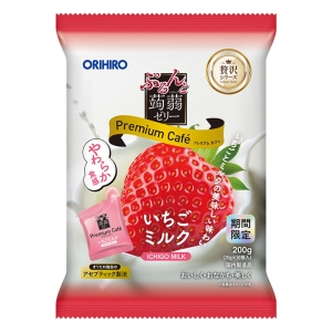 ぷるんと蒟蒻ゼリープレミアムカフェ いちごミルク 200g
