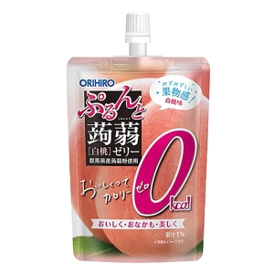 ぷるんと蒟蒻ゼリースタンディング カロリーゼロ 白桃 130g