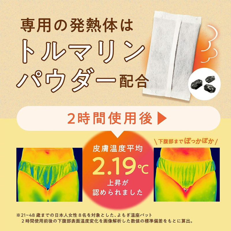 女性用温熱パット ウィズフェム よもぎ温座パット オーガニック 3 回分