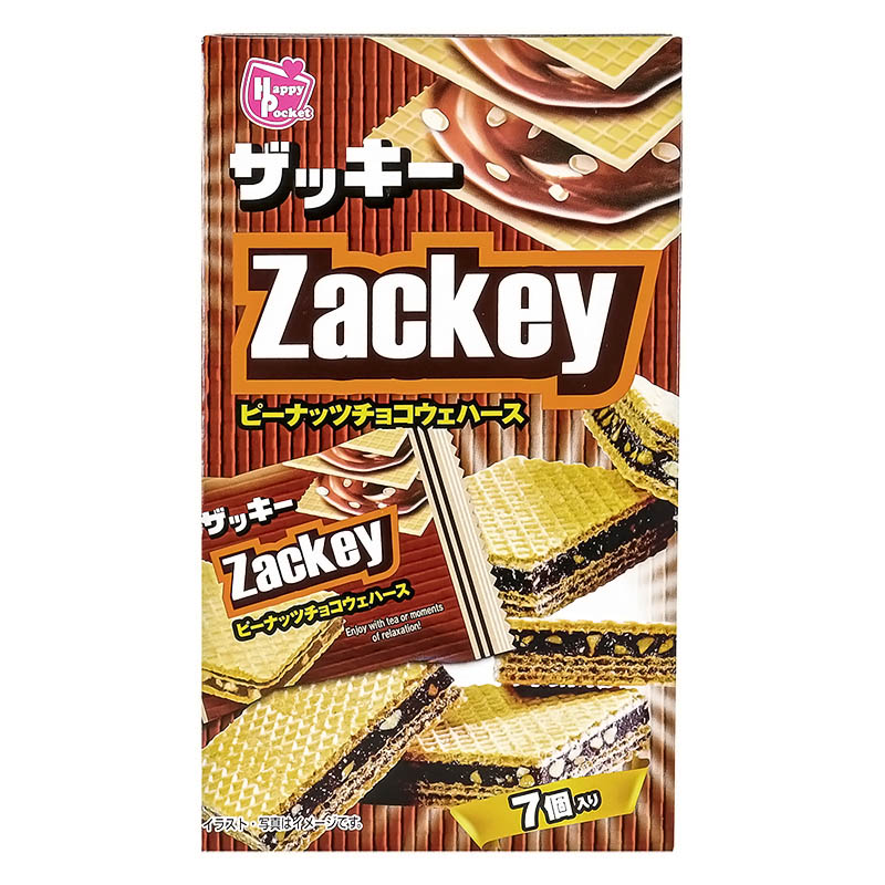 ザッキー ピーナツチョコウェハース 7個入
