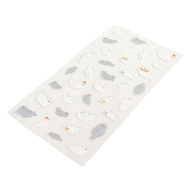 まみれステッカー シールシート あざらし