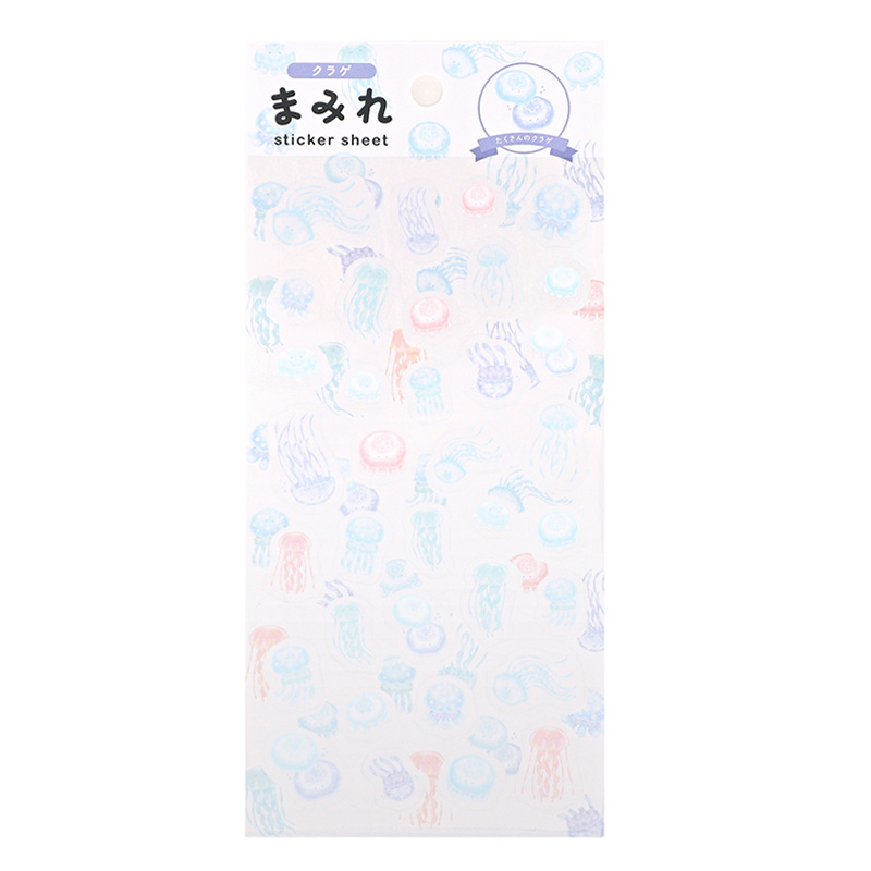 まみれステッカー シールシート くらげ