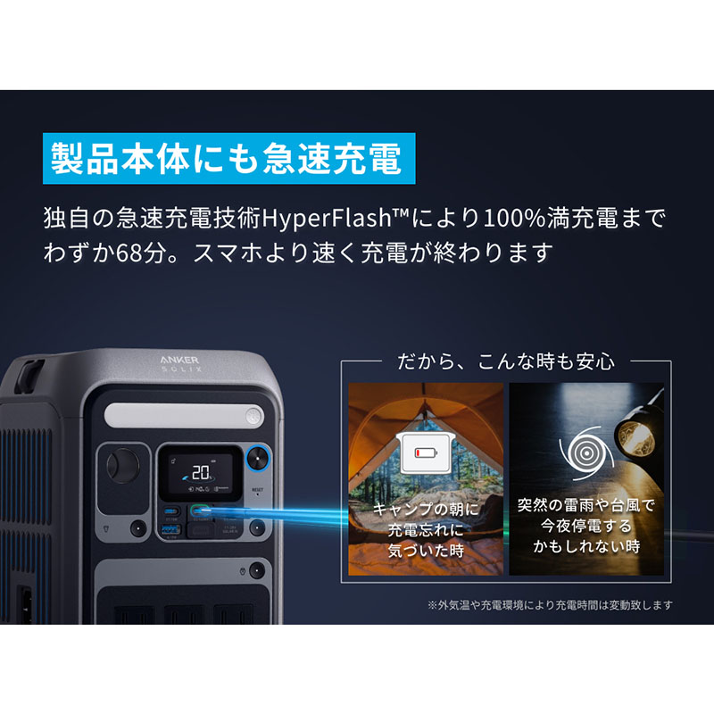 ●ポータブル電源 Solix C300 288Wh A1722511