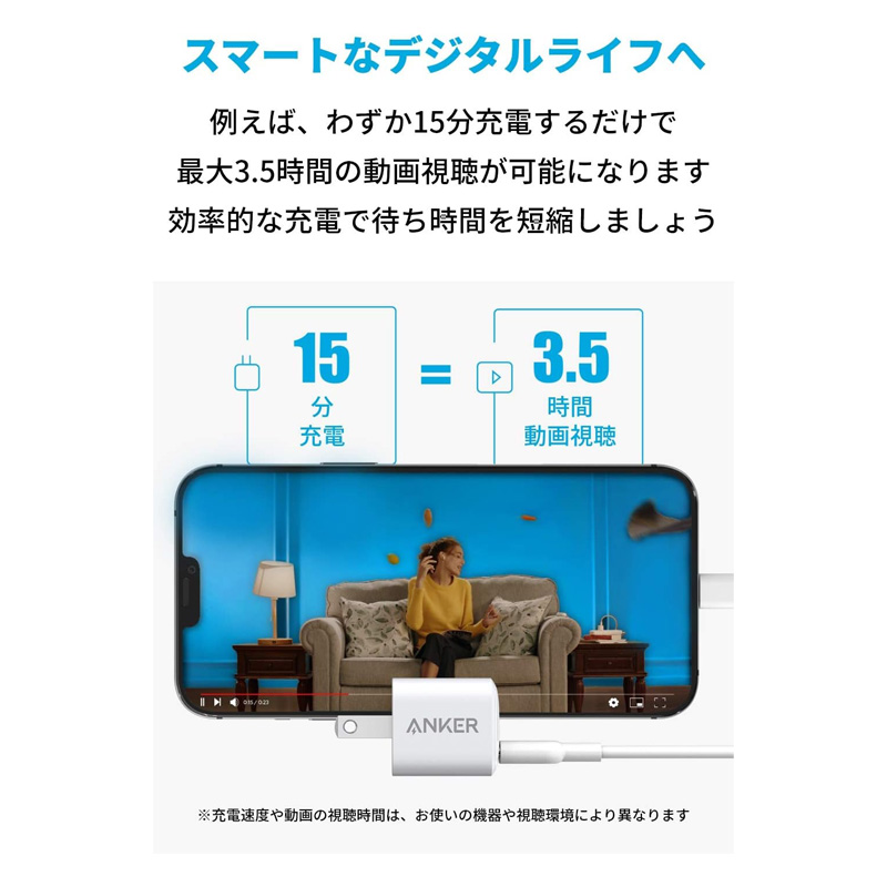 ●ANKER 充電器 20W A2633N25