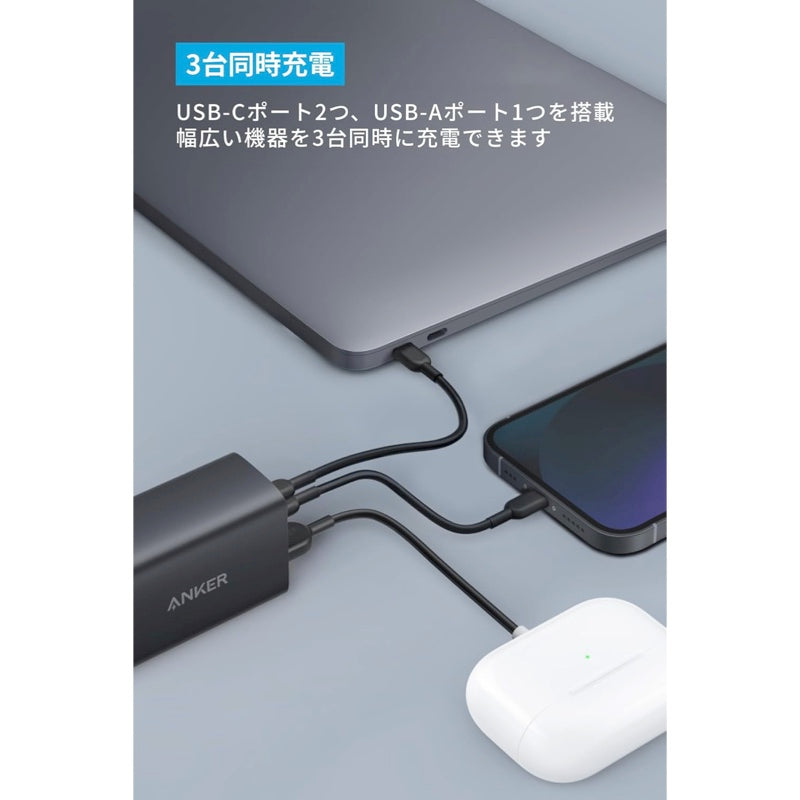★ANKER 65W充電器＆CtoCケーブルセット B2667N22