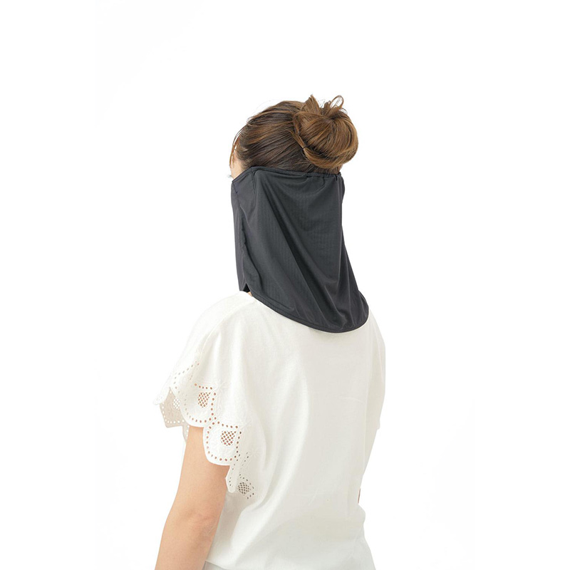 UVガード クールフェイスカバー ブラック UVカット率98％ UPF50+