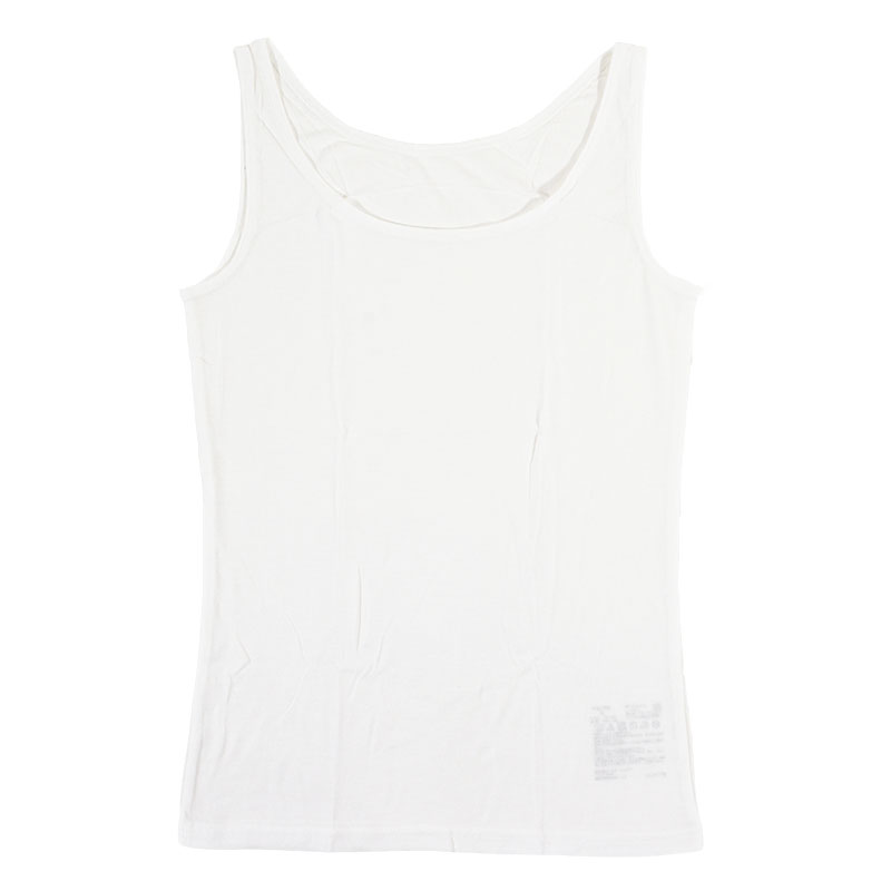 レディース さらさら吸汗速乾 インナー タンクトップ オフホワイト