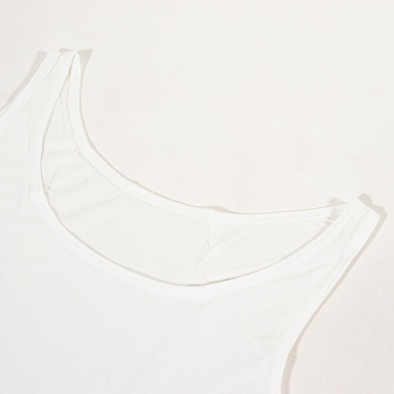レディース さらさら吸汗速乾 インナー タンクトップ オフホワイト
