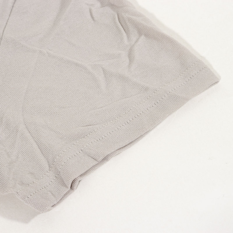 レディース さらさら吸汗速乾 インナー 3分袖 グレージュ