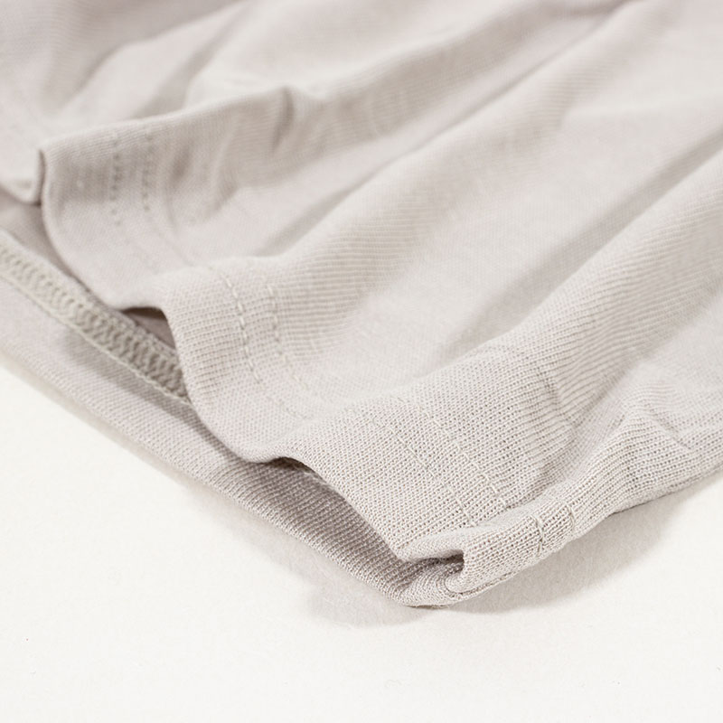 レディース さらさら吸汗速乾 インナー 3分袖 グレージュ