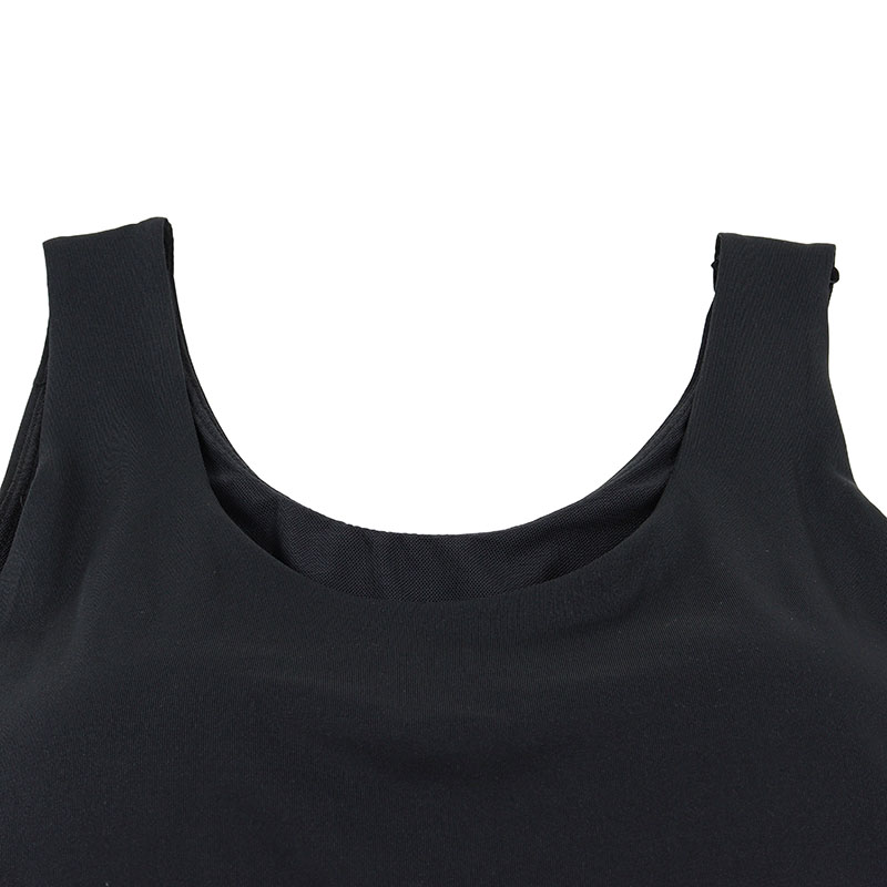 レディース DRY インナー カップ付きタンクトップ ブラック M