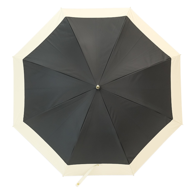 晴雨兼用バイカラー長傘 58cm ブラック