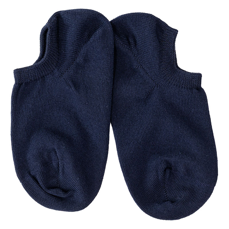 レディース スニーカーソックス 3足組 ネイビー 23-25
