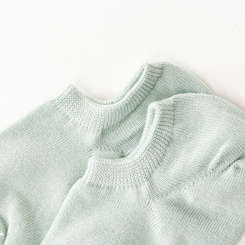 レディース スニーカーソックス 3足組 ミント 23-25