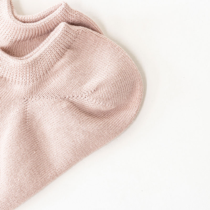 レディース スニーカーソックス 3足組 ピンク 23-25