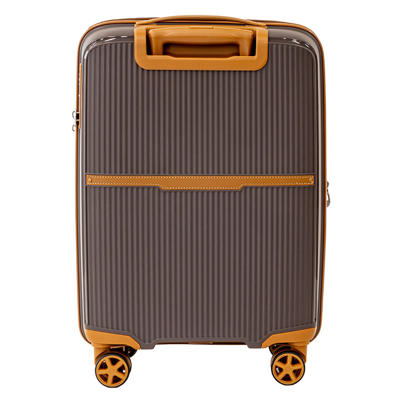 8輪 拡張キャリーケース 50cm チョコレート FAC24Y-50