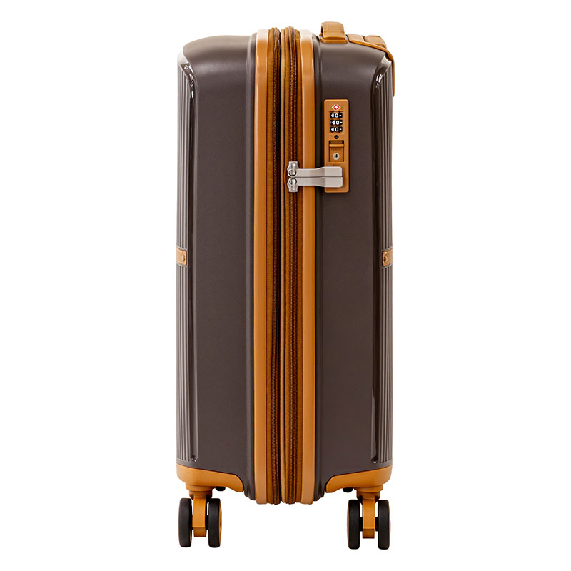 8輪 拡張キャリーケース 50cm チョコレート FAC24Y-50