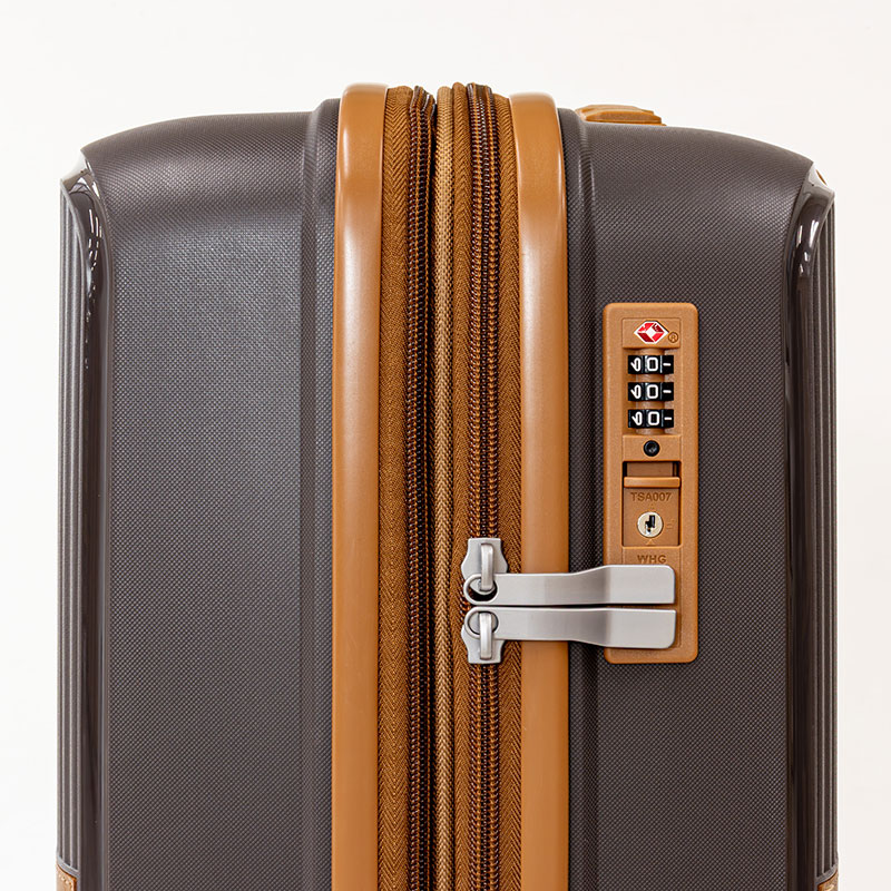 8輪 拡張キャリーケース 50cm チョコレート FAC24Y-50